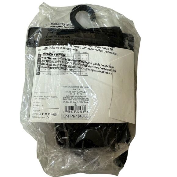 Hue black WIDE WAISTBAND ULTRA COTTON LEGGINGS size XS NWT - Picture 3 of 9